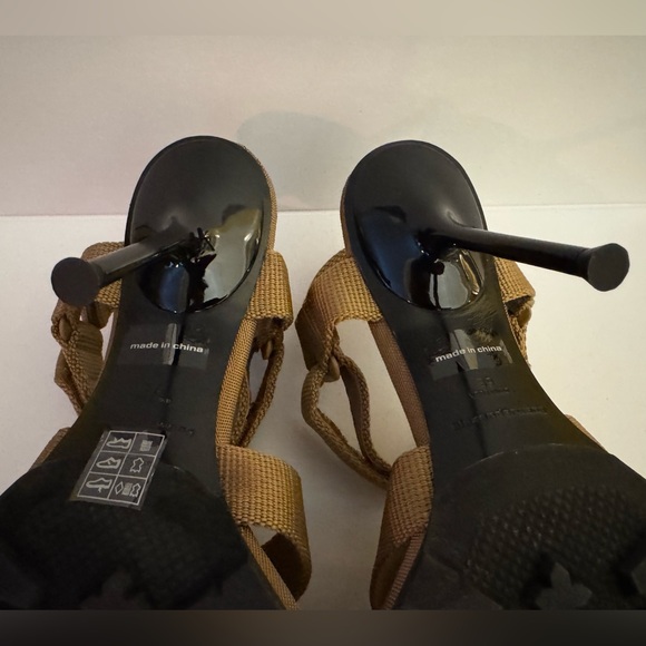 Alexander Wang Julie Lug Sport Thong Sandal Webbing in Sand - Picture 11 of 13